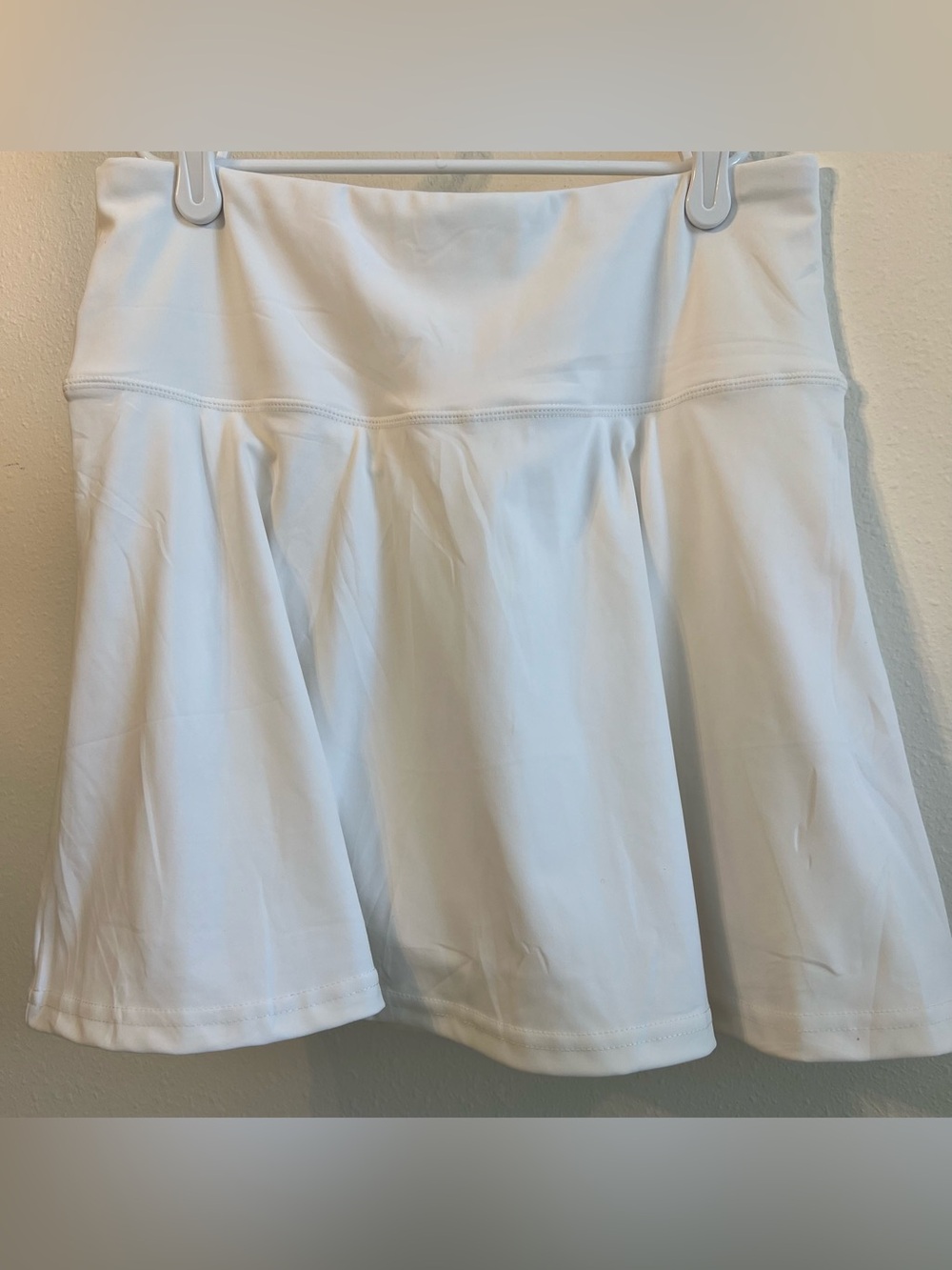 White Flared Athletic Tennis Skirt